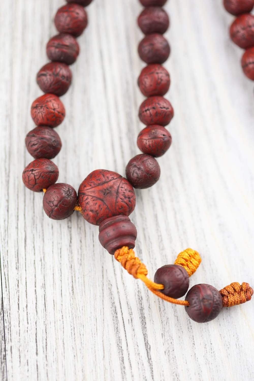 Authentic Bodhi Seed Mala Prayer Beads - 108 Natural Buddhist Meditation Beads for Yoga, Mindfulness & Spiritual Healing