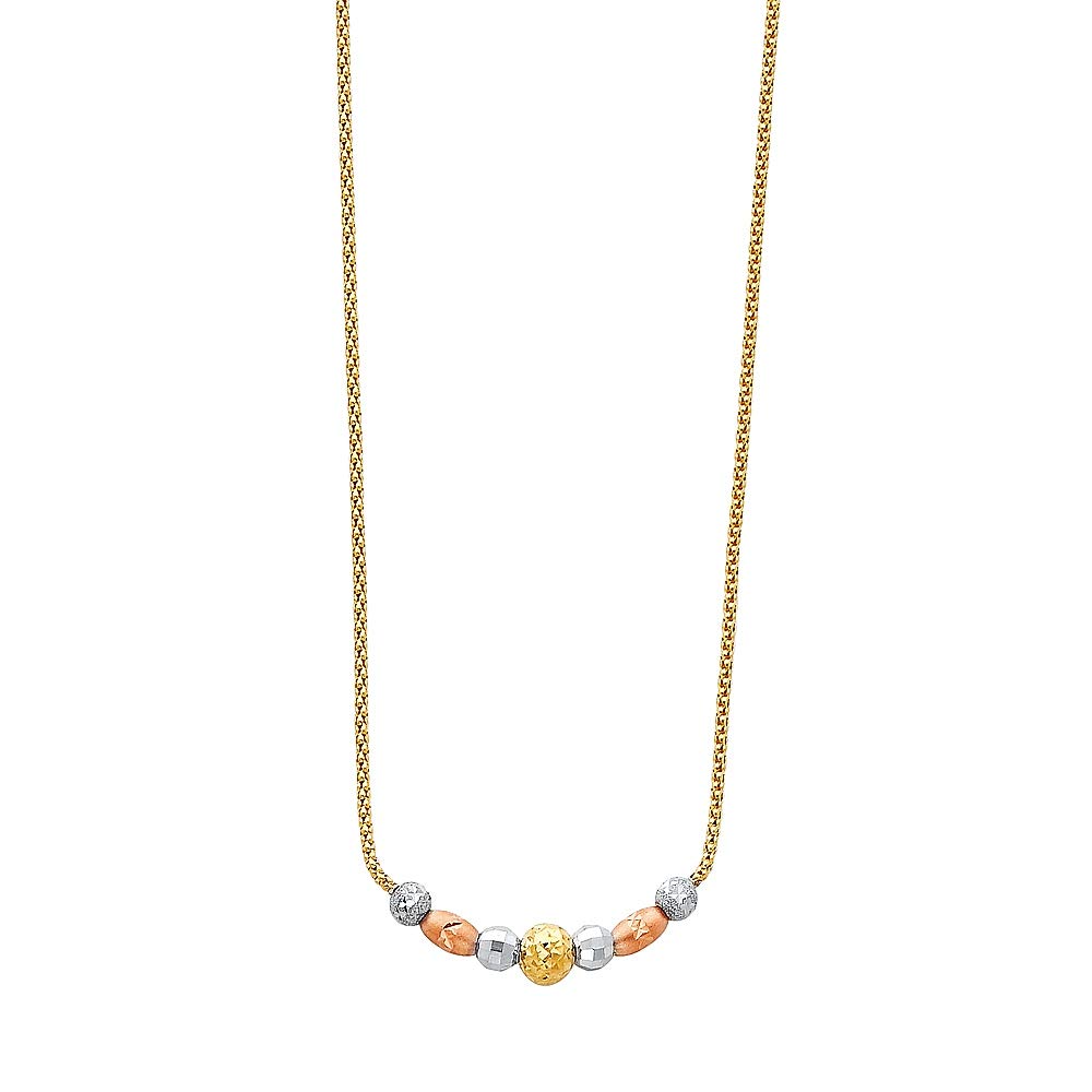 14K Yellow Gold Dainty Pendant Necklace for Women - Elegant Layering Jewelry Gift for Her - Perfect for Date Nights, Weddings & Special Occasions