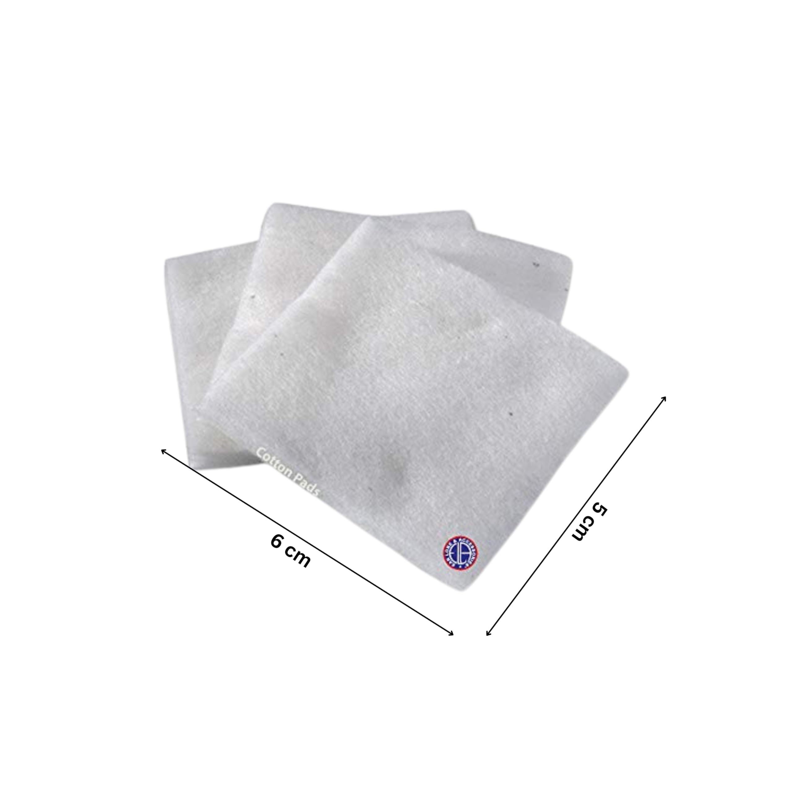 50 Pcs Premium Cotton Pads for Makeup Removal, Babies & Medical Use with 1 Push-Down Acetone Dispenser | Soft Facial Wipes & Nail Polish Remover Combo | Ideal for Skincare, Baby Care & Salon Use