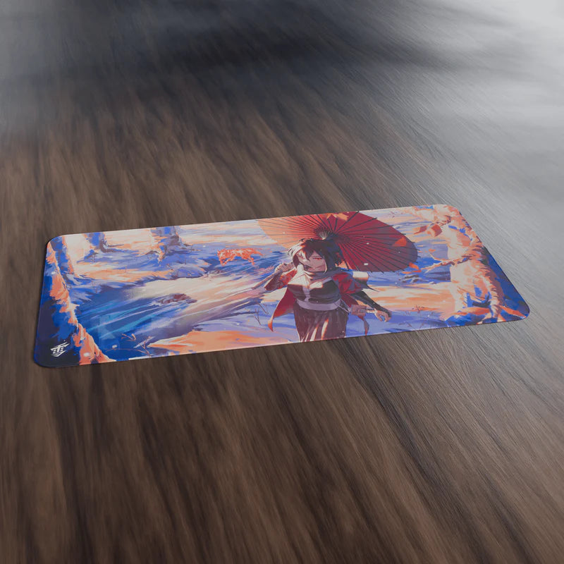 Yuki Aim Kitsune Gaming Mouse Pad - Large XXL Non-Slip Rubber Base - Perfect for PC, Laptop, Office & Esports Gaming Setup