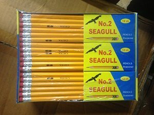 144 Count Pre-Sharpened No. 2 Pencils with Improved Erasers - 10 Boxes Bulk Pack for School, Office & Art Supplies | Perfect for Standardized Tests, Writing & Sketching
