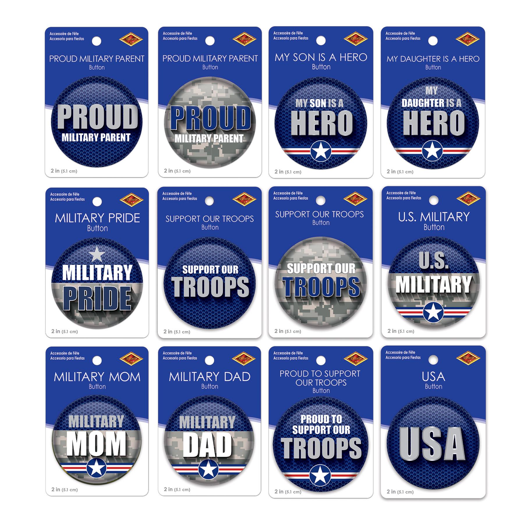 108-Piece Beistle Air Force Military Appreciation Party Decorations Set - Patriotic Tableware & Party Supplies for Military Events, Veterans Day & Patriotic Celebrations