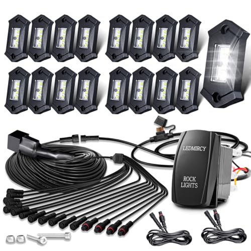 R3 White Rock Light 16PCS with Roker Switch