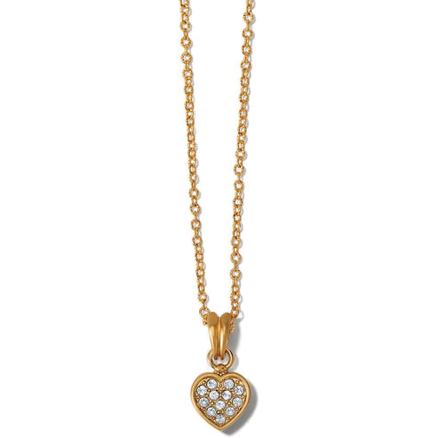 Brighton Meridian Zenith Heart Necklace in Gold Tone - Elegant Valentine's Day Gift for Her, Anniversary Jewelry, Romantic Present for Women