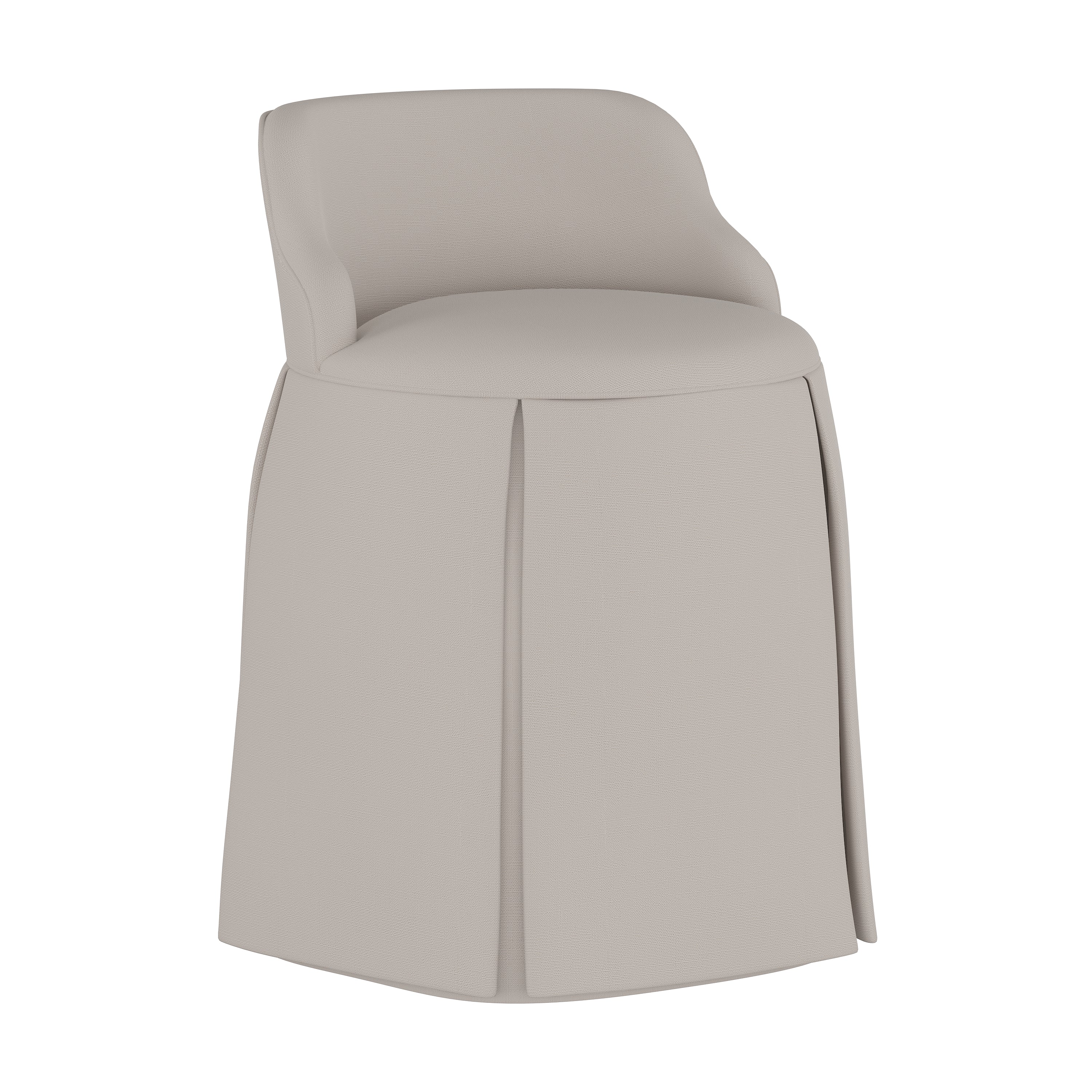 Pipi Vanity Chair - Elegant Makeup Dressing Stool with Upholstered Seat & Gold Metal Legs, Perfect for Bedroom, Boudoir, Vanity Table & Beauty Salon