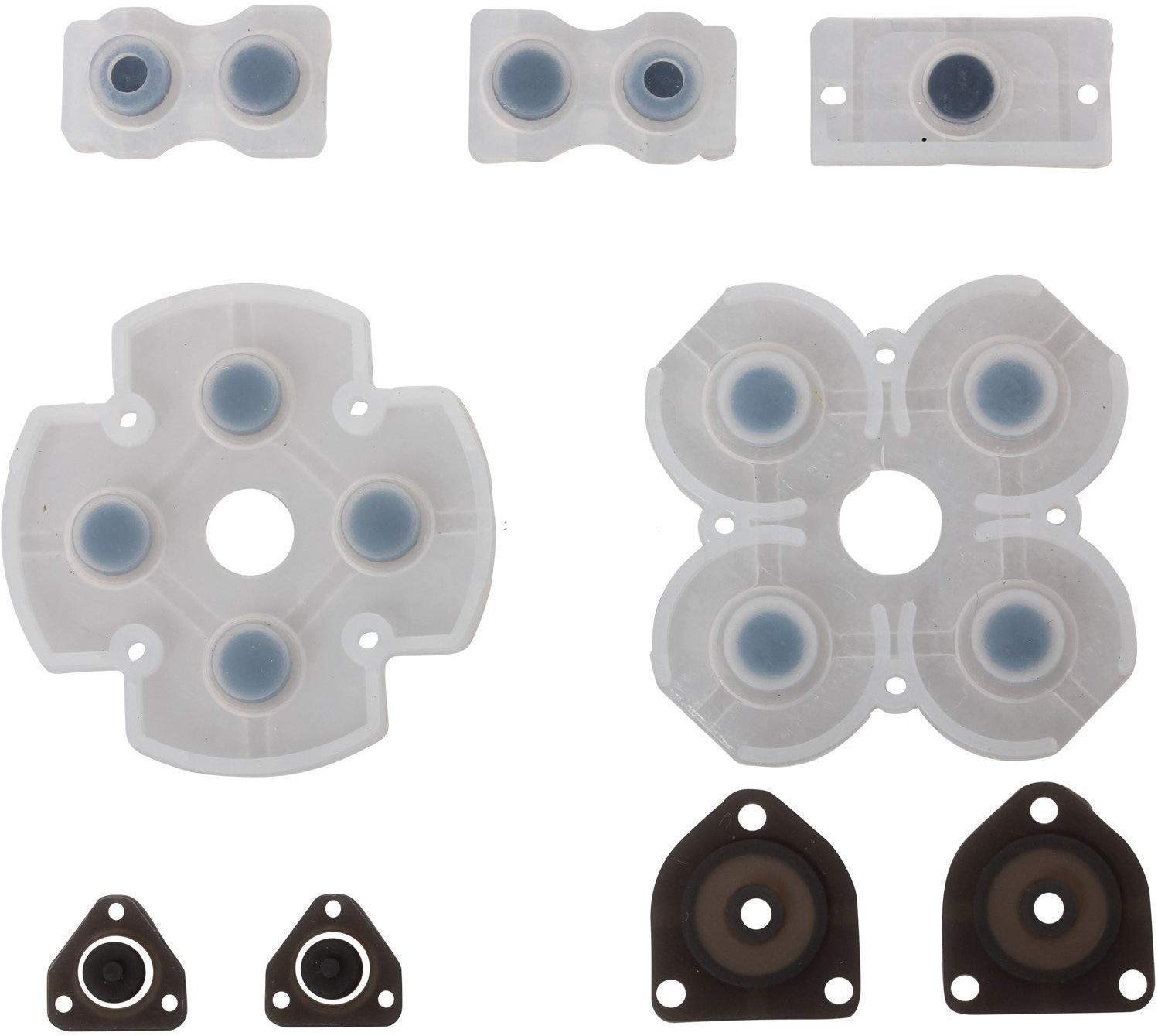 Original PS4 Controller Repair Kit - DualShock 4 L1 R1 L2 R2 Trigger Springs, 2 Thumbsticks, 2 Silicone Caps, 2 Springs, Screwdriver & Conductive Pads - Fix Stick Drift & Button Issues for Sony PlayStation 4 (Perfect for DIY Repairs & Controller Maintenance)