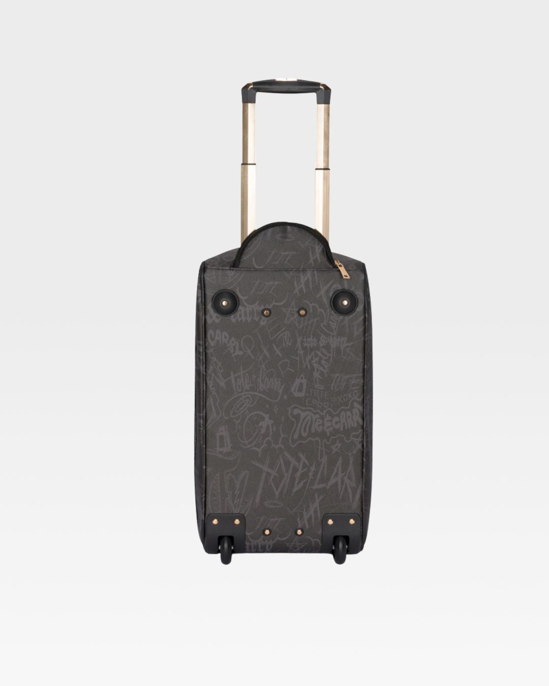 Black Graffiti Tombstone Roller Duffle Bag Set - Stylish Travel Luggage for Urban Adventures & Halloween Costume Accessories