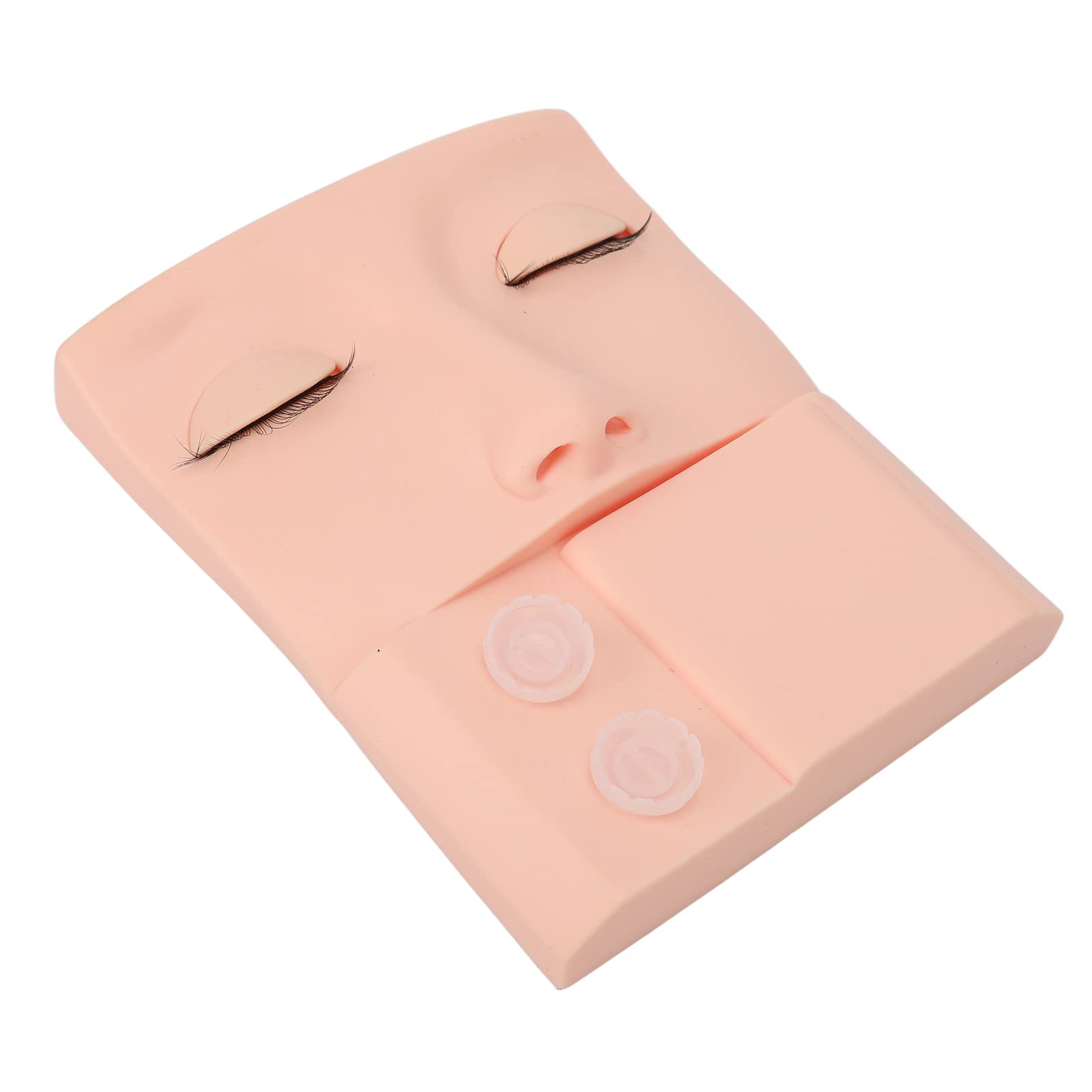 Professional Pink PVC Lash Mannequin Head with Replaceable Eyelids for Eyelash Extension Practice - Perfect for Makeup Training, Salon Practice & Beauty School Students
