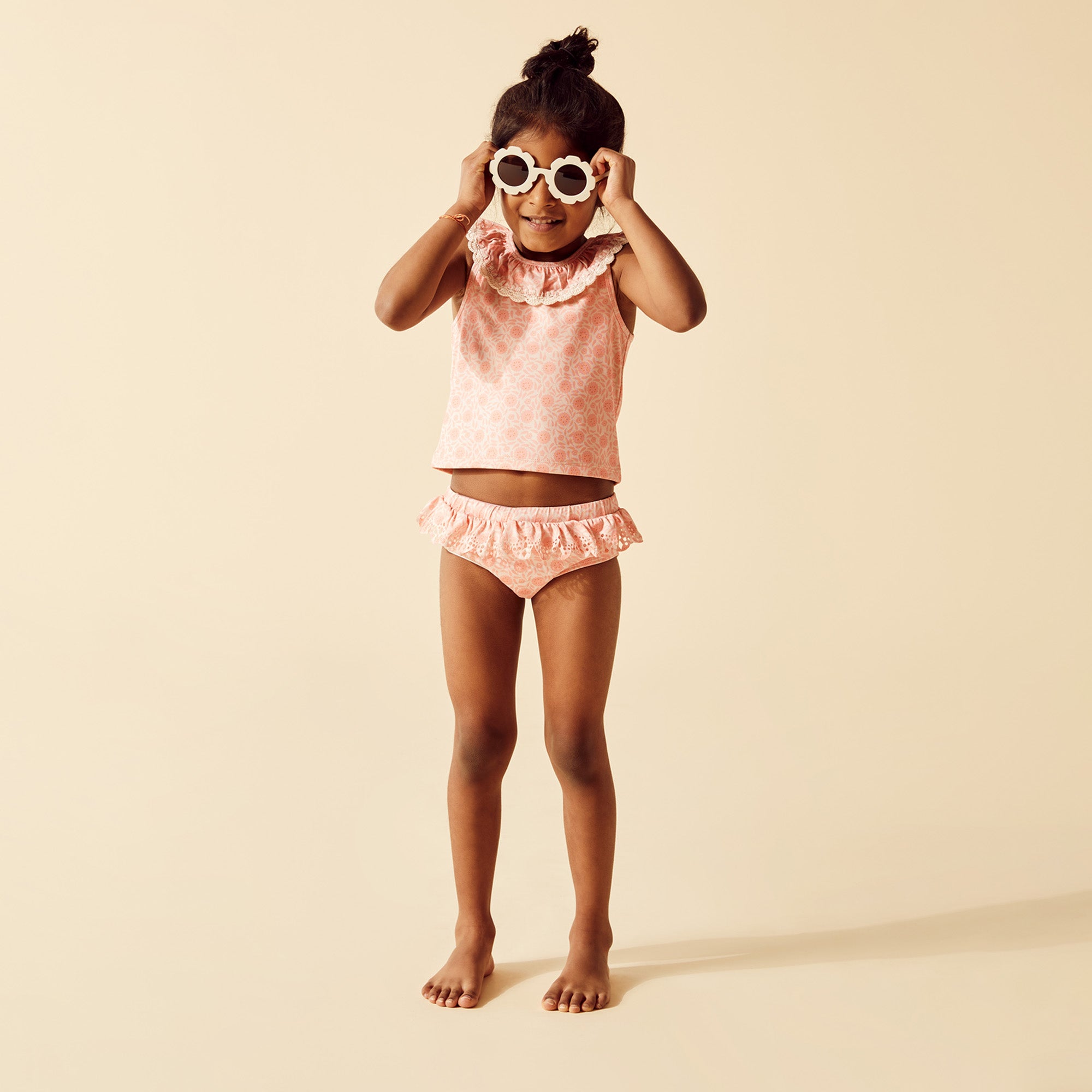 Amelie Floral Crochet Bikini Set - Sexy Summer Two Piece Swimwear for Women - Perfect for Beach Vacation, Pool Party & Tropical Getaway