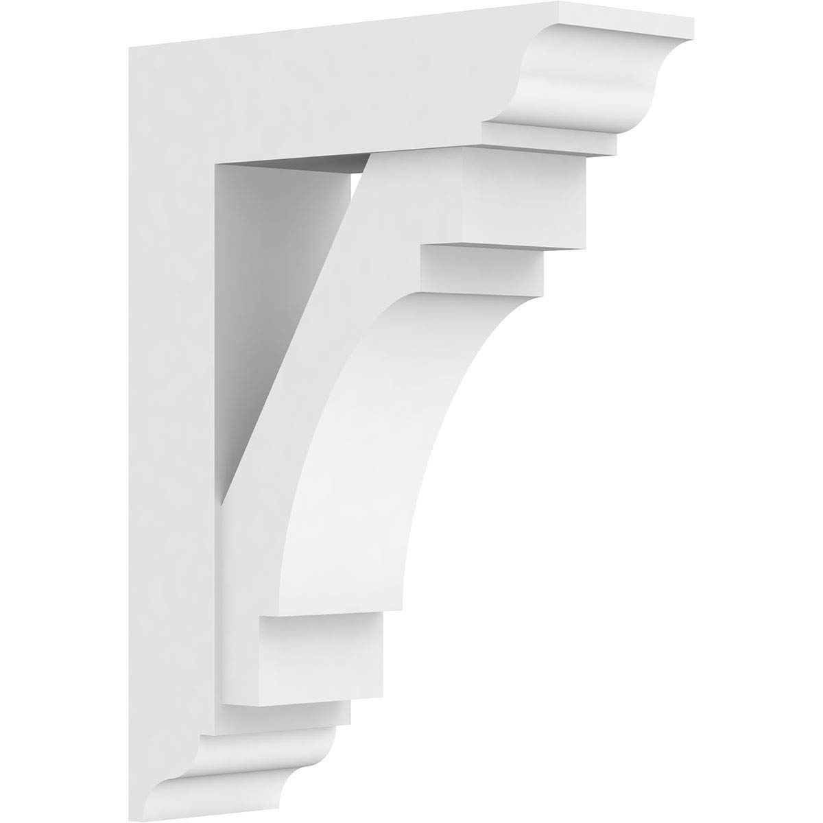 Ekena Millwork BKTP05X16X22MRC01 Standard Merced Architectural Grade PVC Brackets - 5