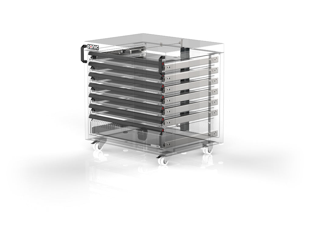 Sonic Tools MSS+ 870 Series 7-Drawer Extra Deep Portable Tool Cabinet - Perfect for Mechanics, DIY Enthusiasts & Mobile Repair Services