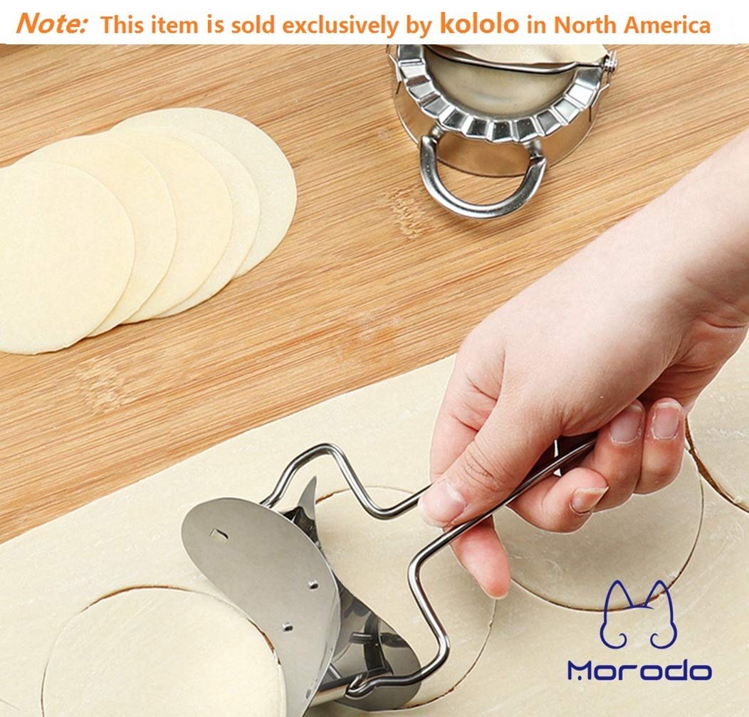 Morodo Dumpling Maker Kit - 1 Dumpling Press & 2 Molds for Quick Homemade Dumplings | Perfect for Asian Cooking, Family Meal Prep & Party Snacks