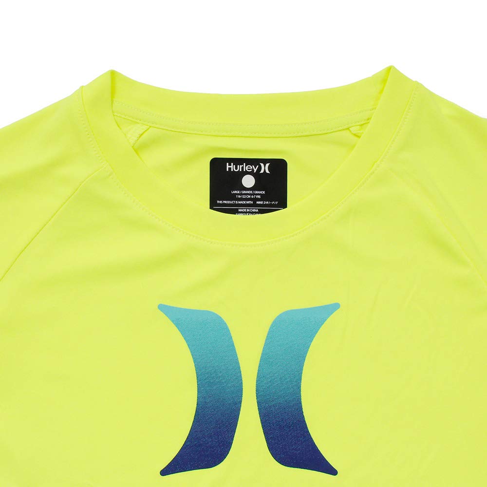 Hurley Boys' Rash Guard UPF 50+ Sun Protection Swim Shirt for Surfing, Swimming & Beach Activities - Quick Dry & Anti-Chafe Design
