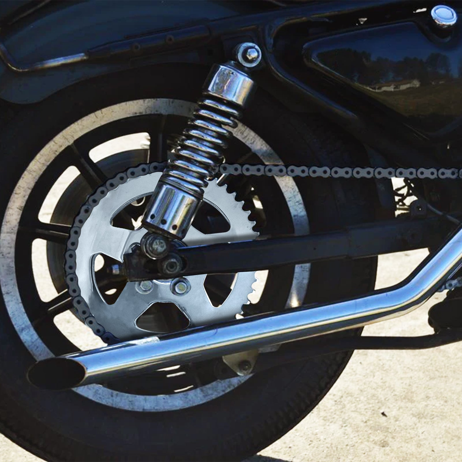 1994-2003 Harley 1200 Sportster XL Steel Chain Drive Conversion Kit - Upgrade Your Motorcycle Performance for Street & Custom Bike Builds