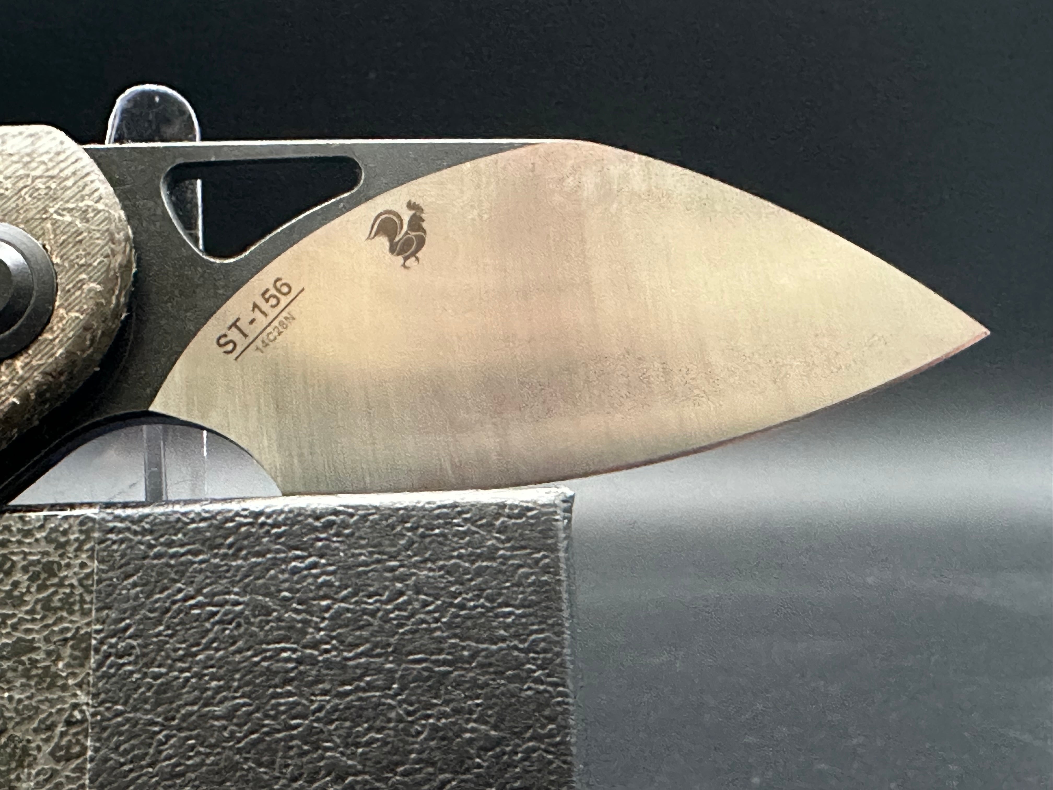 Sitivien ST156 Folding Knife - 14C28N Steel Blade & Micarta Handle, Chinese Zodiac Series | EDC Pocket Knife for Camping, Hiking & Outdoor Adventures