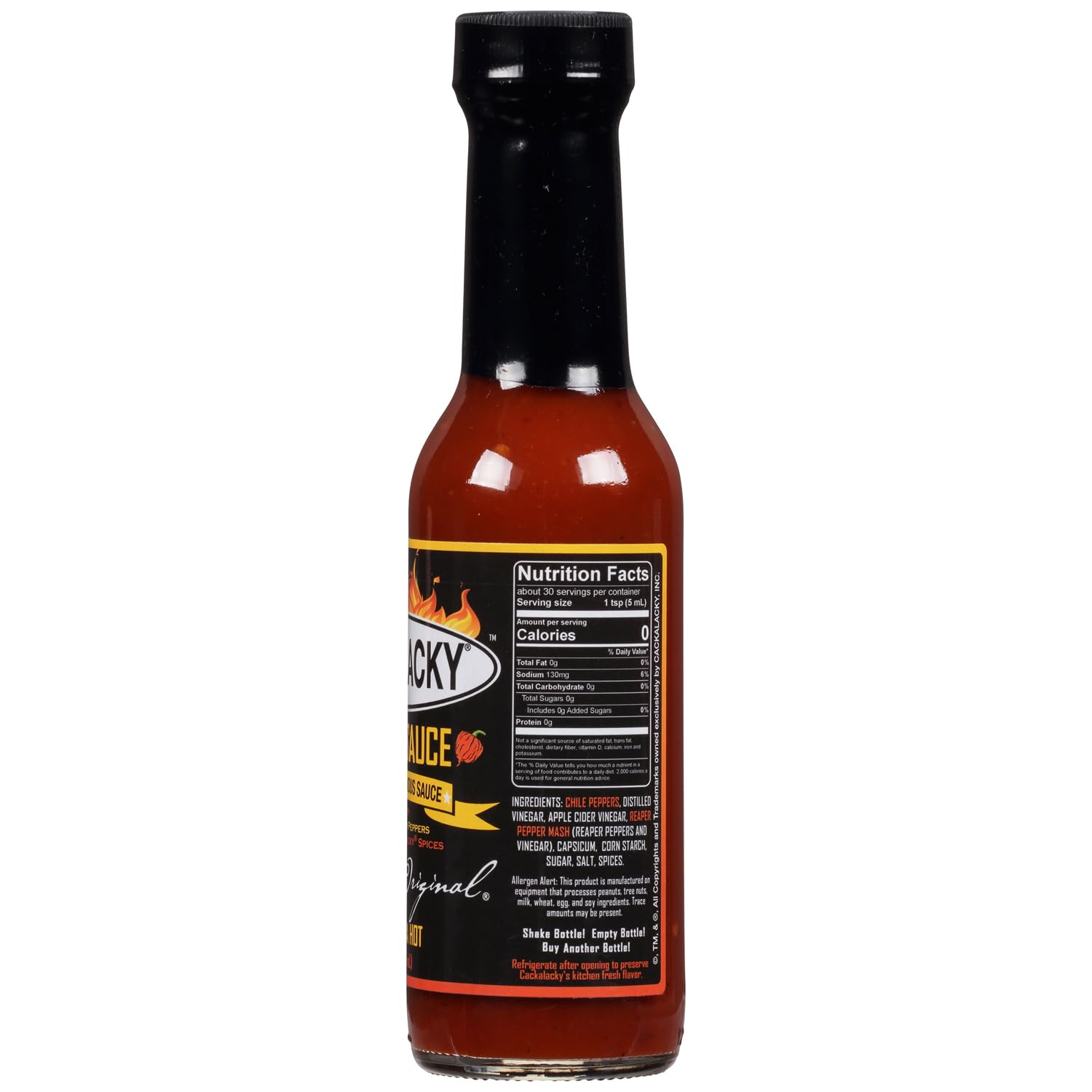 Cackalacky® Super Extra Hot BBQ Sauce - 5 oz Carolina Reaper Pepper Sauce for Ribs, Pork, Chicken & Seafood | Spicy Marinade, Dipping & Grilling Sauce | Perfect for BBQ Parties, Tailgating & Home Cooking