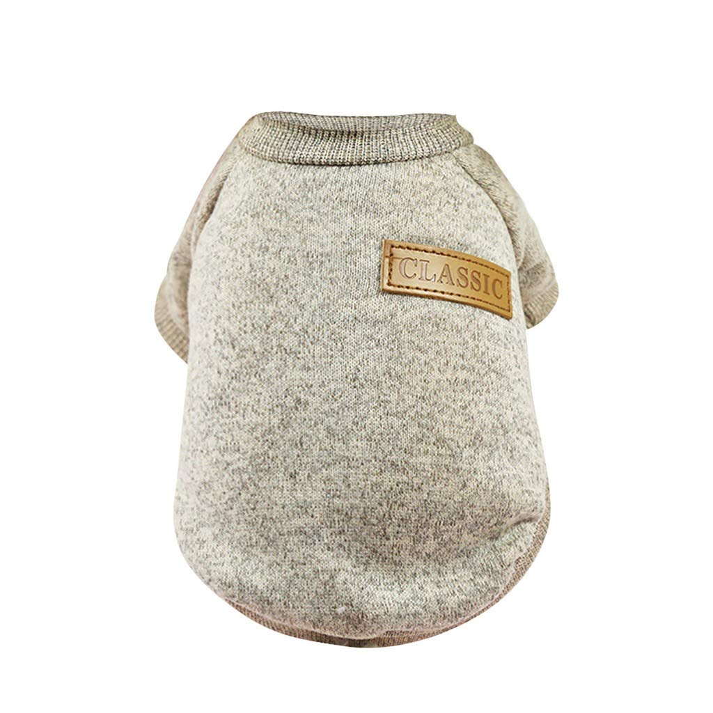 Soft Cotton Dog Pullover Sweatshirt - Cute Winter Pet Shirts & Puppy Vest for Small Dogs | Warm Cozy Dog Apparel for Fall & Winter Outdoors