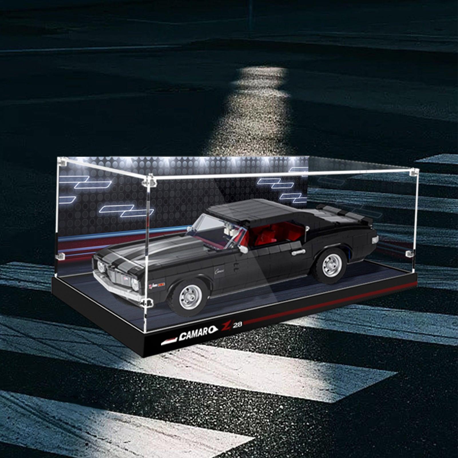 LEGO Chevrolet Camaro Z/28 1969 (10304) Display Case - Clear Protective Showcase for LEGO Car Models - Perfect for Collectors & Home Decor
