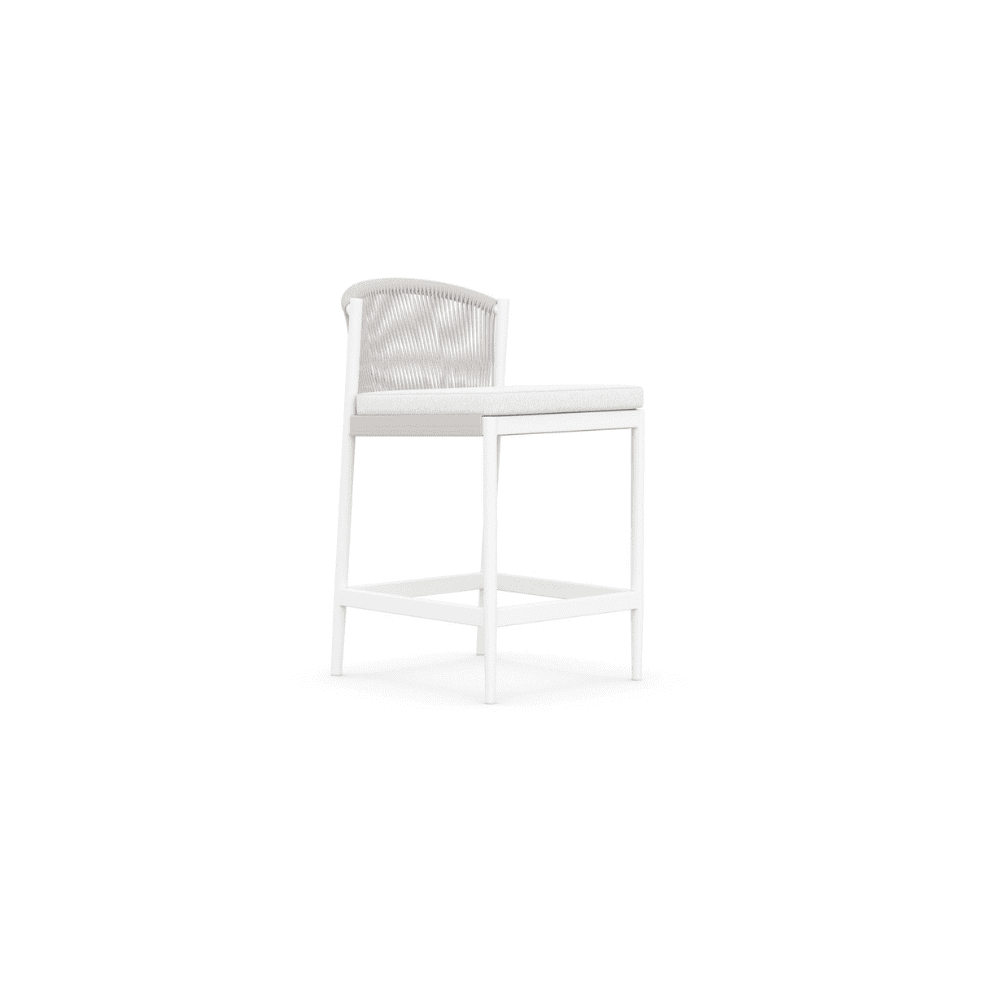 Catalina Outdoor Counter Stool - Weather-Resistant Bar Stool for Patio, Deck, or Poolside - Comfortable & Durable Backless Stool for Outdoor Dining & Entertaining