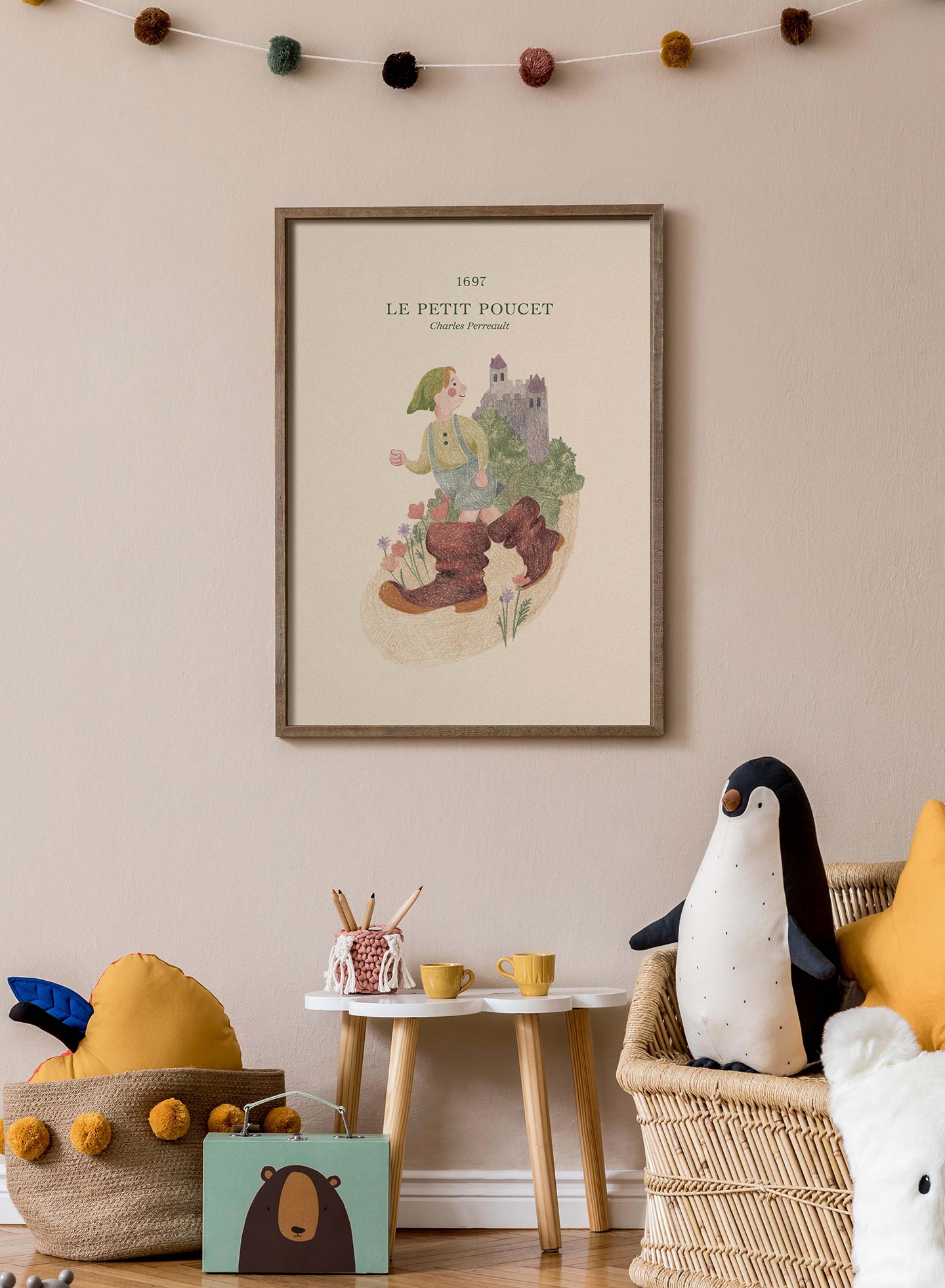Little Thumb Poster - Cute Nursery Wall Art Decor for Baby Rooms, Kids Bedrooms & Playrooms - Perfect for Nursery Decorations & Children's Room Design