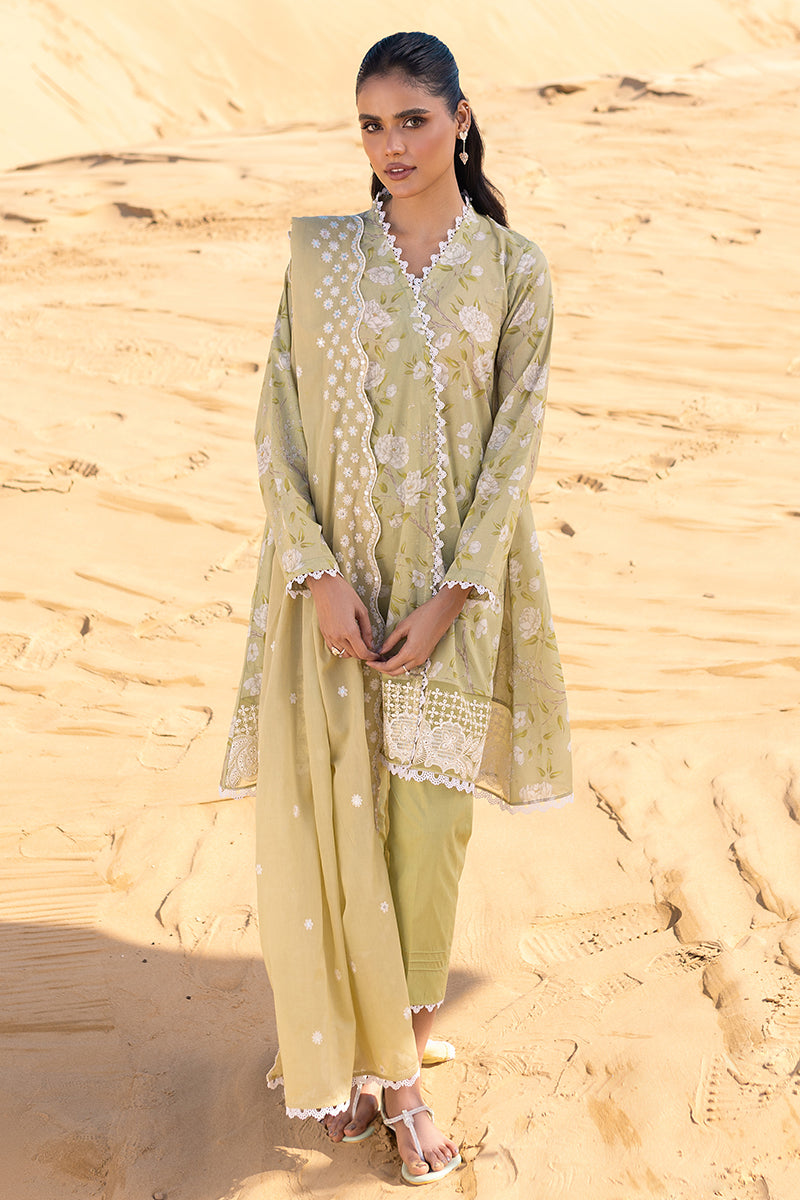 IVY VERDELL 3-Piece Printed Lawn Suit for Women - Floral Embroidery Pakistani Formal Dress - Perfect for Weddings, Parties & Special Occasions