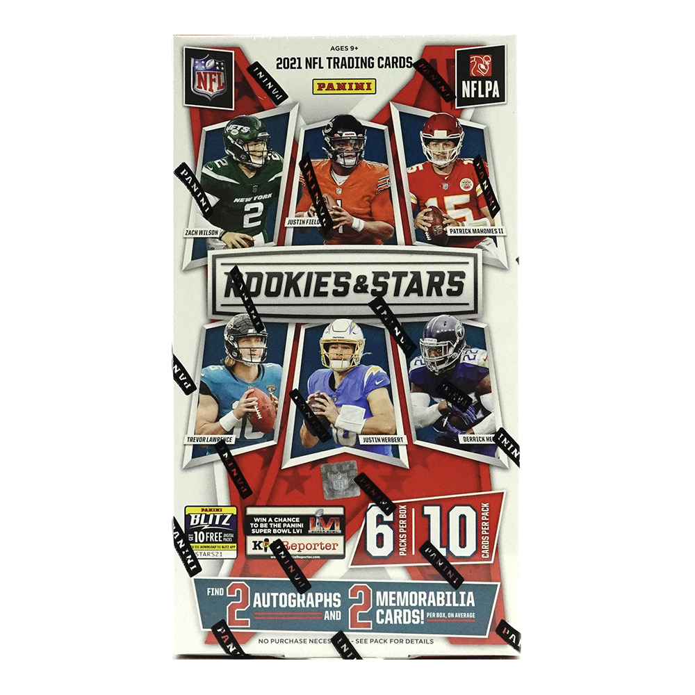 2021 Panini Rookies & Stars Football Hobby Box - 24 Packs with Autograph & Memorabilia Cards - Perfect for NFL Collectors & Fantasy Football Fans