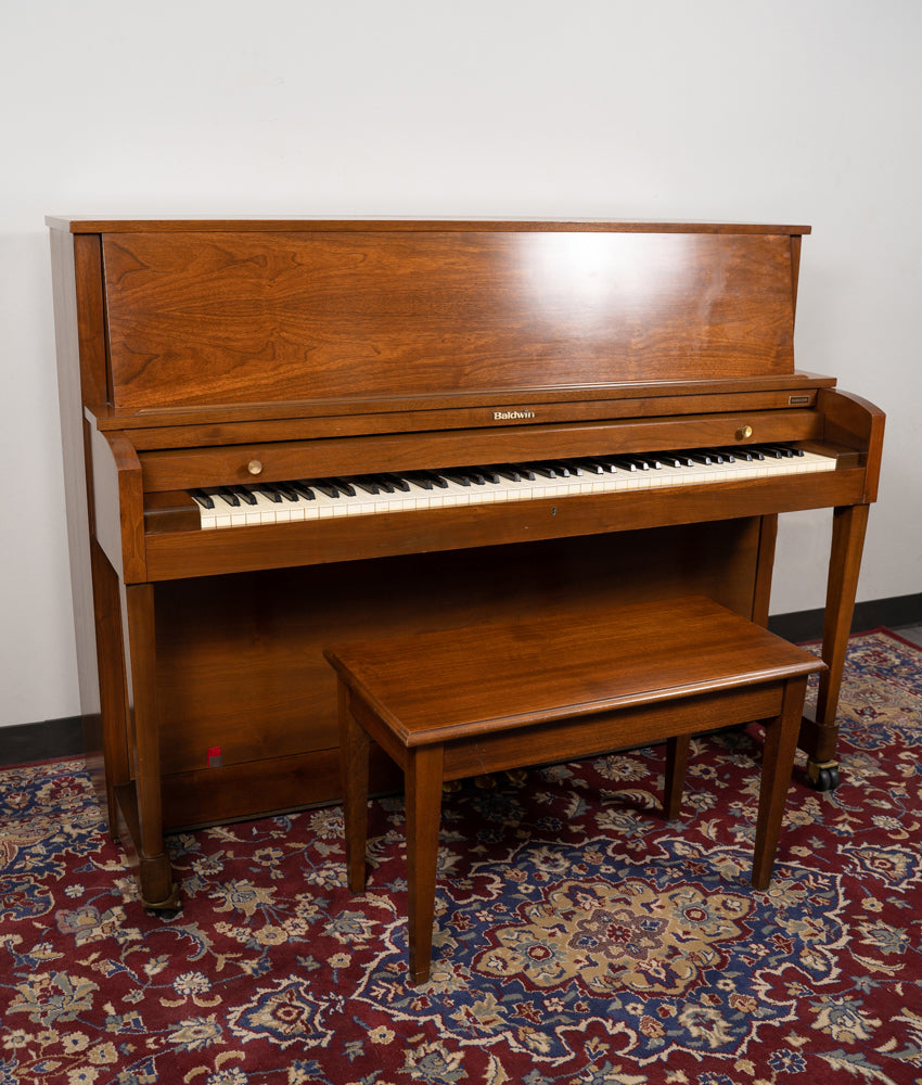 Baldwin 47 B243 Studio Piano - Satin Walnut Finish | Premium Upright Piano for Home & Studio | Perfect for Beginners, Music Lessons & Small Spaces (SN: 365145)