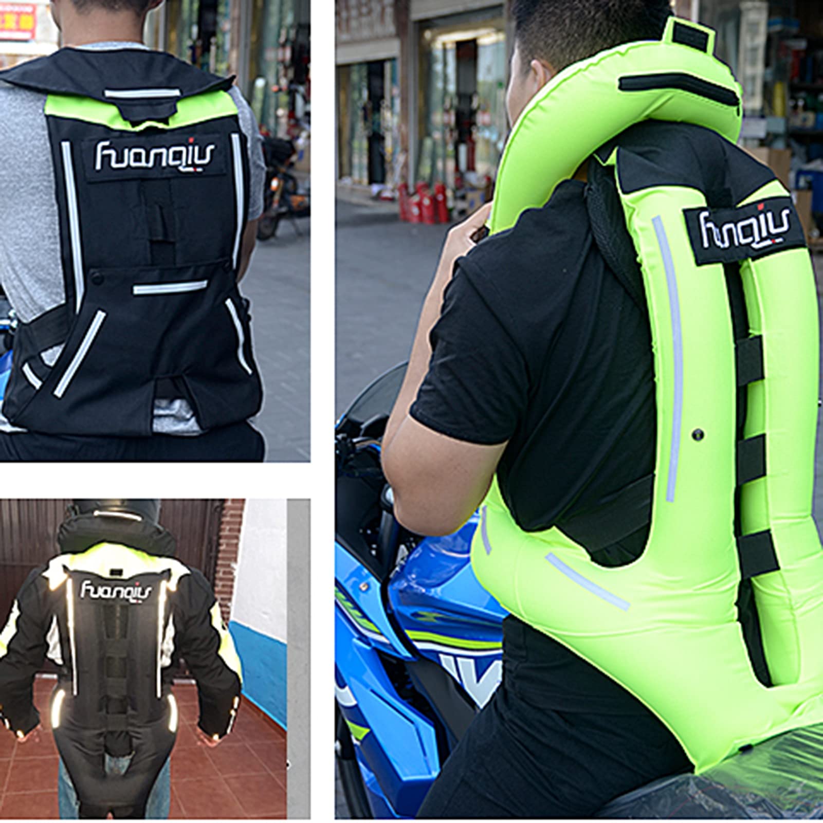 Motorcycle Airbag Vest - Reflective Safety Vest for Riding & Horseback