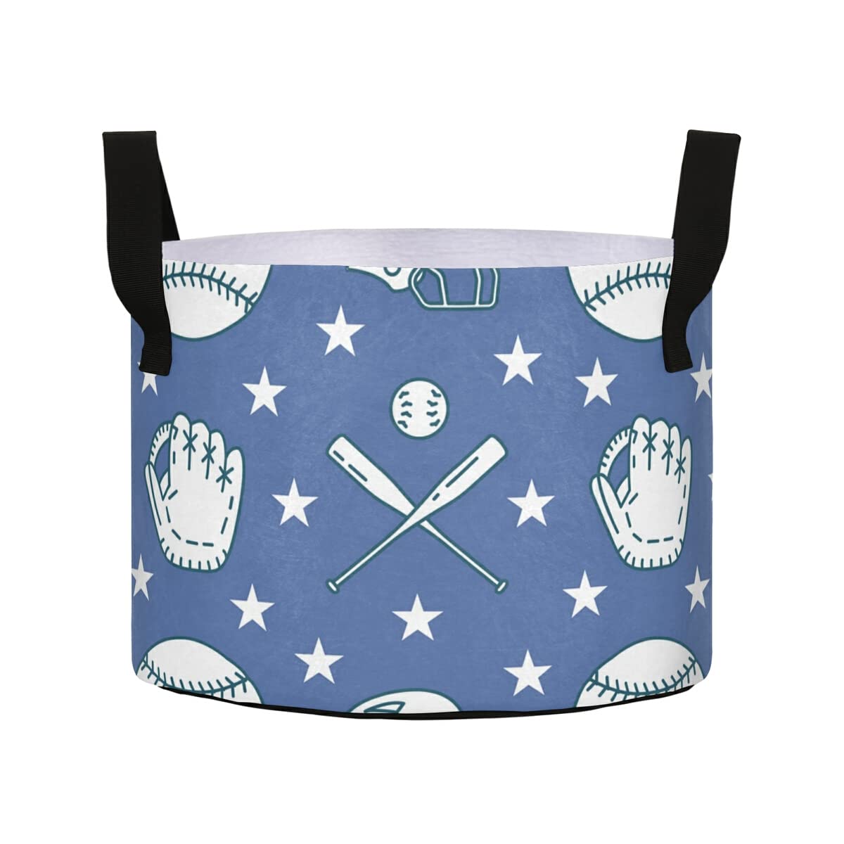 5 Gallon Baseball Softball Fabric Grow Bags with Handles - Durable Plant Pots for Tomatoes, Vegetables, Herbs & Flowers - Perfect for Gardening, Container Planting & Indoor/Outdoor Use
