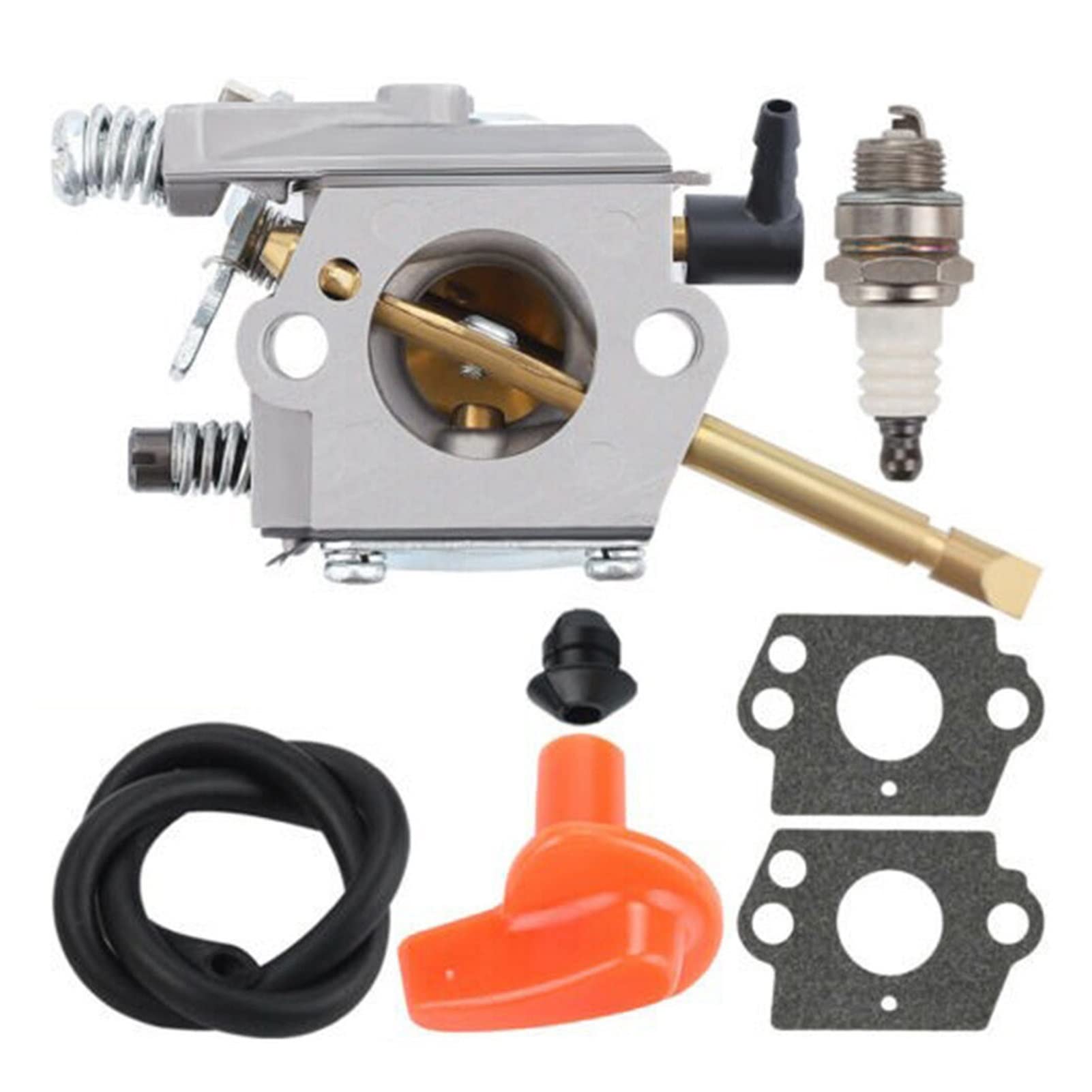 Stihl H24D FS48 FS52 FS66 FS81 FS86 FS106 Carburetor Kit - Compatible with Walbro WT-45-1 WT-45 WT-45A - Replacement for Echo Grass Trimmer & Brush Cutter - Perfect for Lawn Maintenance & Landscaping Tools