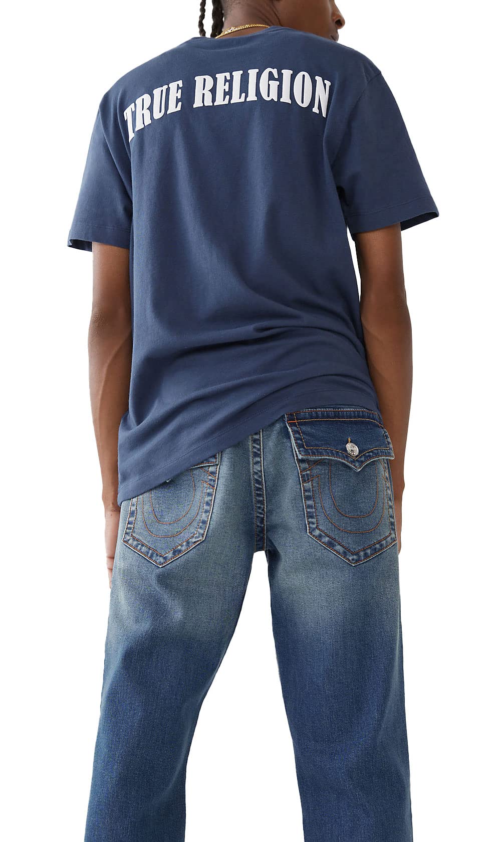 True Religion Men's Ricky Straight Leg Jeans - Classic Denim Pants for Casual & Streetwear Style | Perfect for Everyday Wear, Dating & Night Out