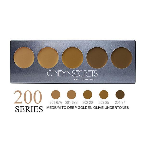 Cinema Secrets Ultimate 5-in-1 Pro Foundation Palette - Professional Makeup Kit for Flawless Coverage, Contouring & Highlighting - Perfect for Bridal, Photo Shoots & Everyday Glam Makeup Looks