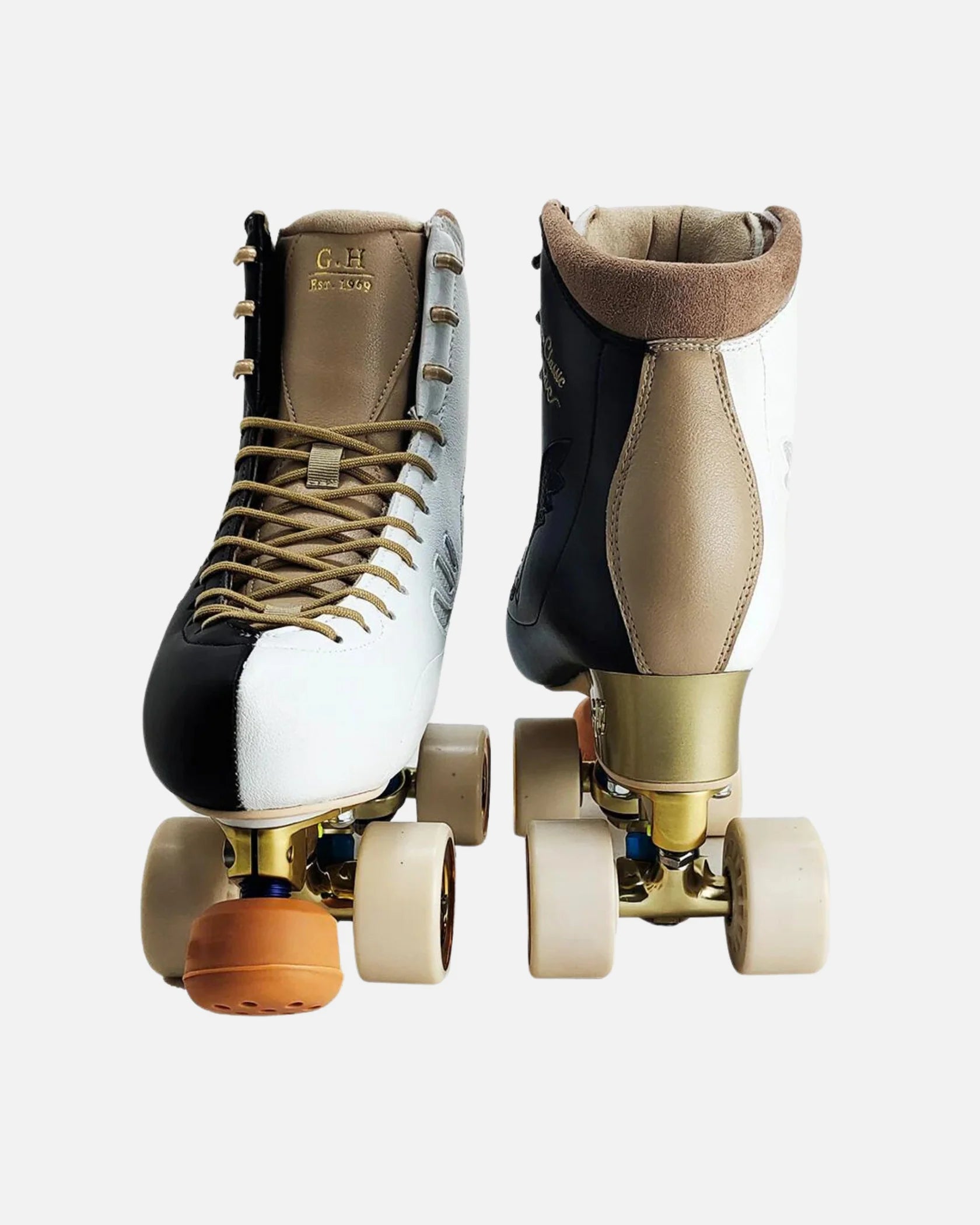 GH Dance Classic Diamond Quad Roller Skates for Women & Men - Color Jam Style with Vanguard/Jaboco Frame - Perfect for Roller Derby, Rink Skating & Outdoor Use