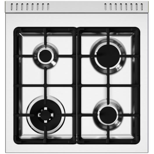 Bertazzoni 24 Inch Freestanding Gas Range MAS244GASNEV - Professional Style Stainless Steel Oven with 4 Sealed Burners - Perfect for Home Kitchens & Gourmet Cooking