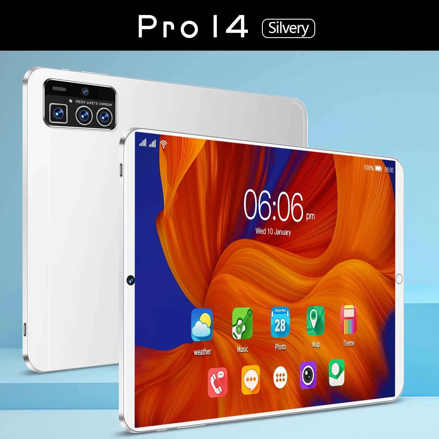 New Android Tablet Pro 14 Global Version - 16GB RAM 512GB Storage 5G Support | High-Performance Tablet for Work, Gaming & Streaming