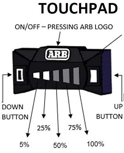 ARB SJBHARN Wiring Loom Cable Harness for LED Light Bars - Dimmable Touch Pad Control - Heavy Duty Off-Road Lighting Kit for Trucks, Jeeps & ATVs (Perfect for Night Driving, Camping & Outdoor Adventures)