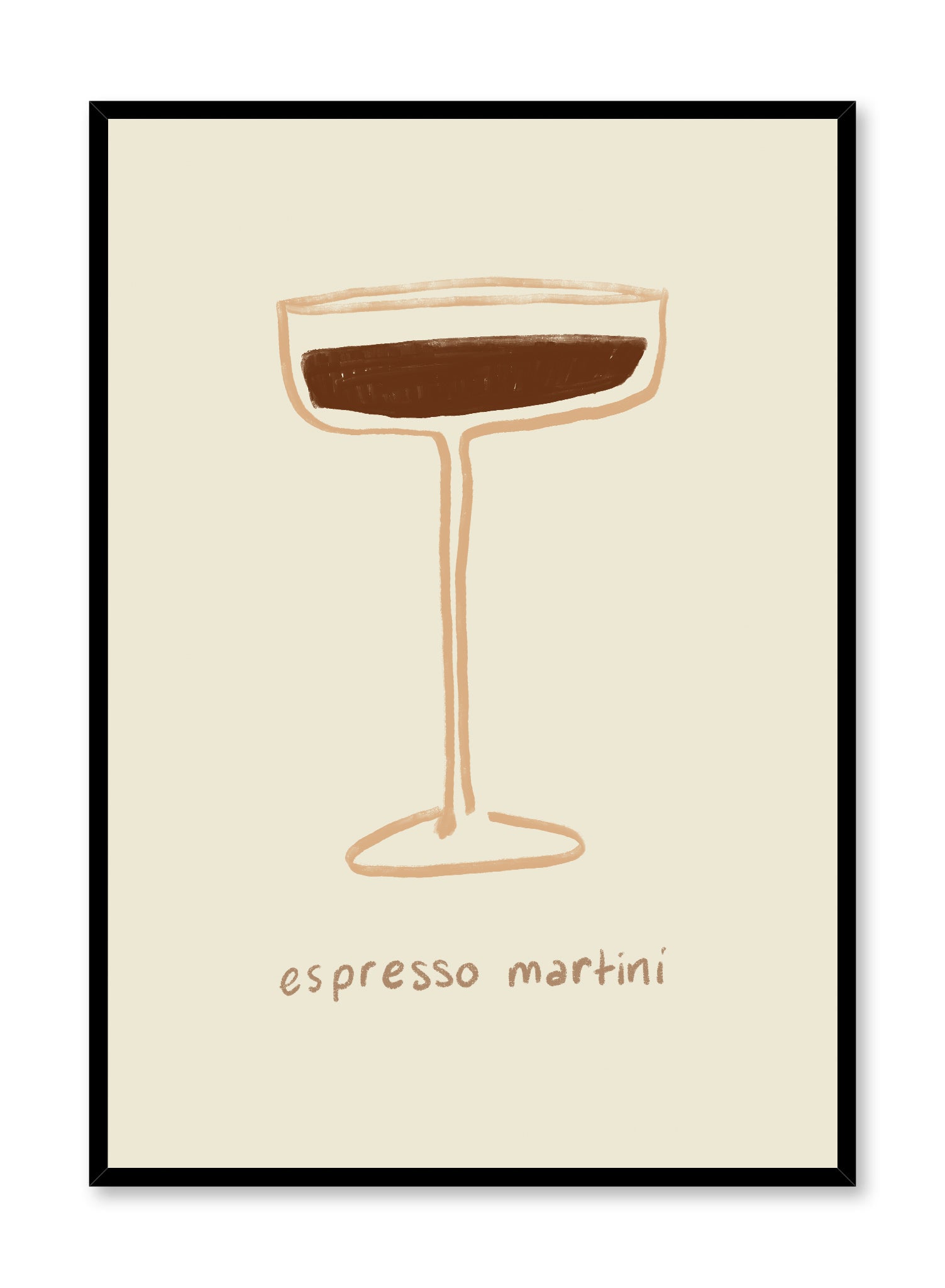 Espresso Martini Cocktail Poster - Vintage Coffee Bar Decor for Home, Office & Cafe Wall Art - Perfect for Mixology Enthusiasts & Coffee Lovers