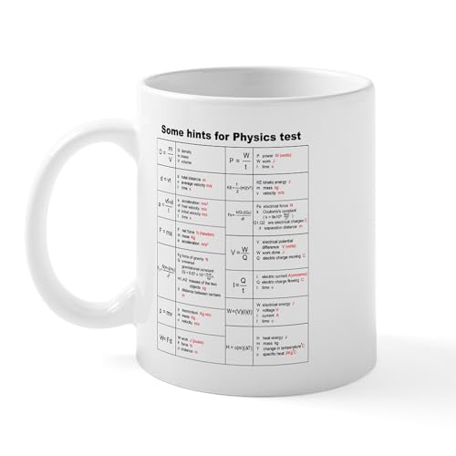 White - Physics Equations Mug Mugs
