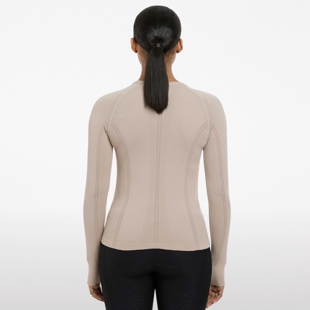 LeMieux Britney Seamless Long Sleeve Top for Women - Comfortable Stretchy Workout Shirt for Yoga, Gym & Running
