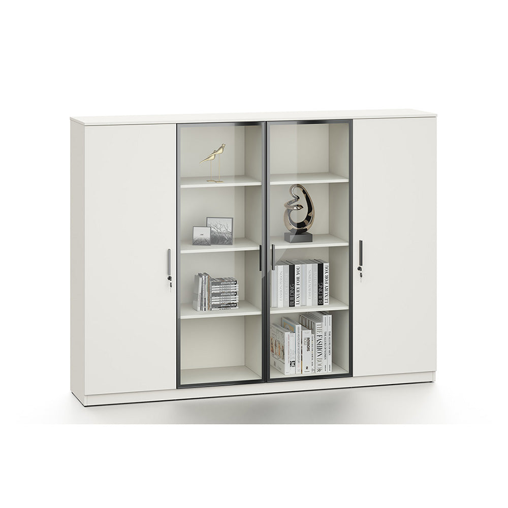 Aspen Display Wall Unit 200cm - Modern White Shelving System for Living Room & Bedroom Storage | Wall Mounted Bookshelf & Home Decor Organizer