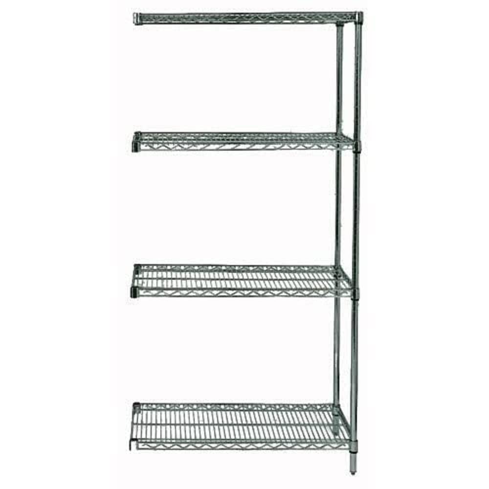 Quantum Storage Systems AD54-1436P 4-Tier Wire Shelving Unit - 54