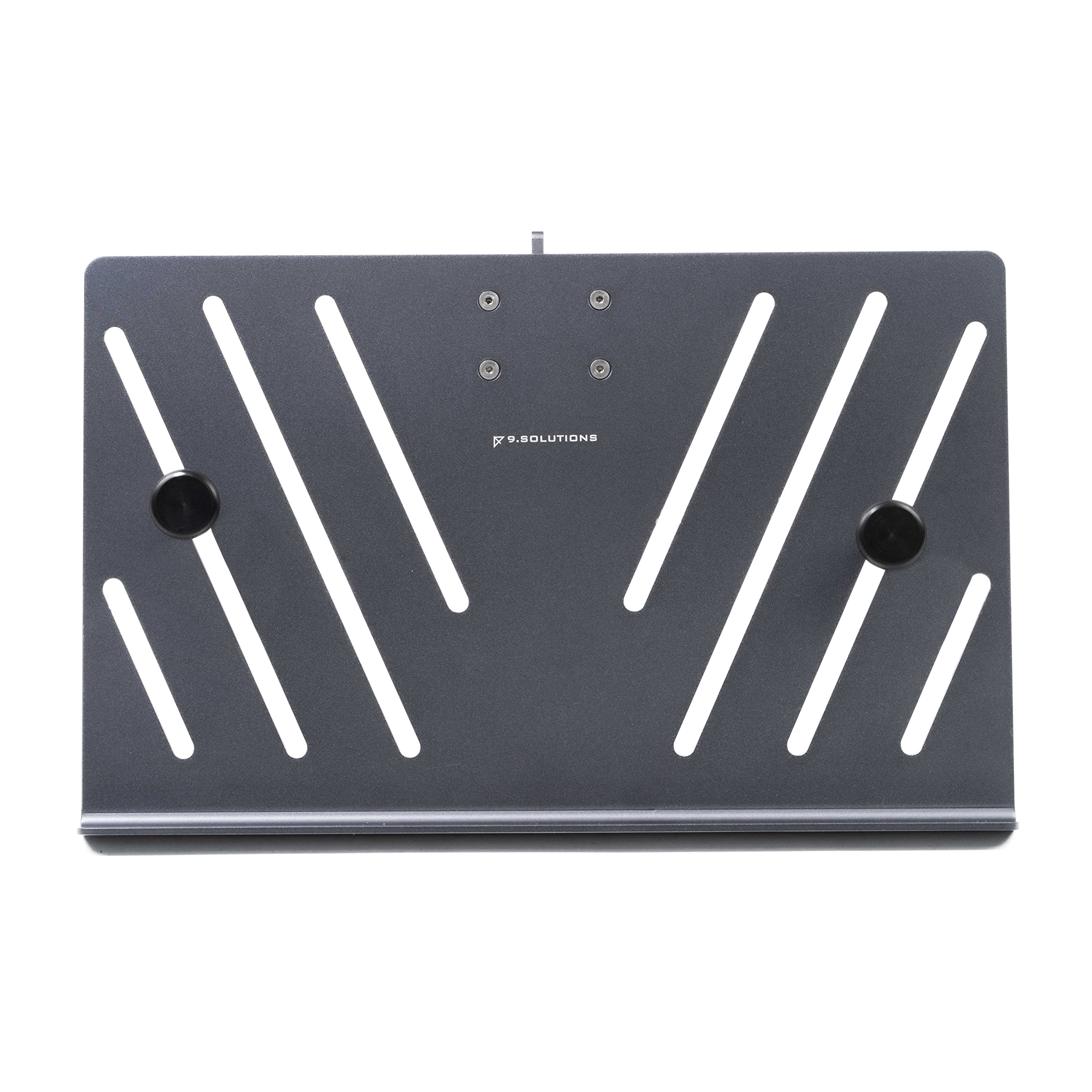 9.Solutions Adjustable Aluminum Laptop Stand for MacBook & Notebook - Portable Multi-Angle Computer Riser with Phone Holder | Perfect for Home Office, Workstation & Travel Use (Model: 9.VB5118)