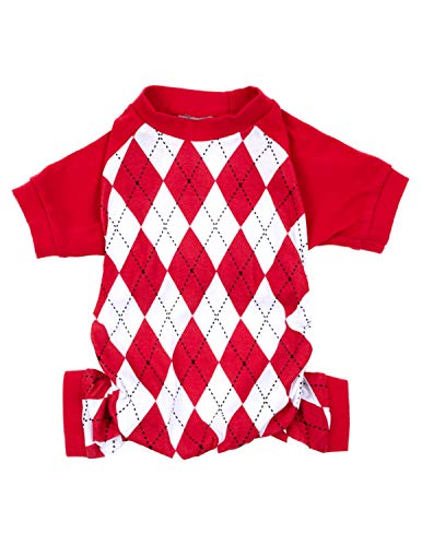 Argyle Red & White