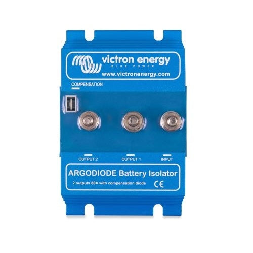 Victron Energy Argodiode 80 2AC 80A Battery Isolator - Dual Battery Charging System for RVs, Boats & Off-Grid Power - Prevent Battery Drain & Ensure Reliable Power Supply