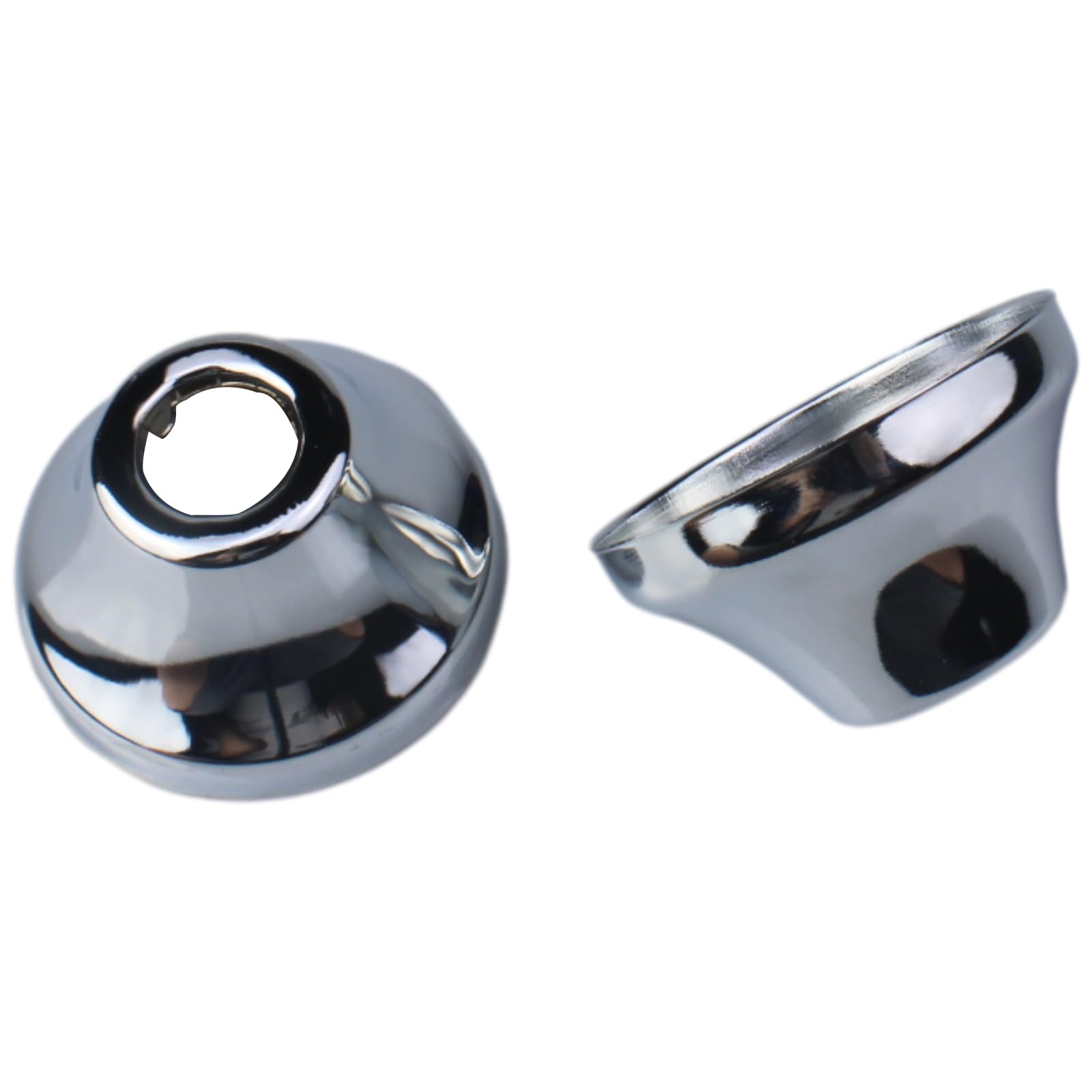2 Pack Stainless Steel 1/2 Inch Tapered Flange Cover - Decorative Escutcheon Plate for Pipe Wall Cover, Urinal & Water Purifier - Bathroom & Kitchen Plumbing Accessories