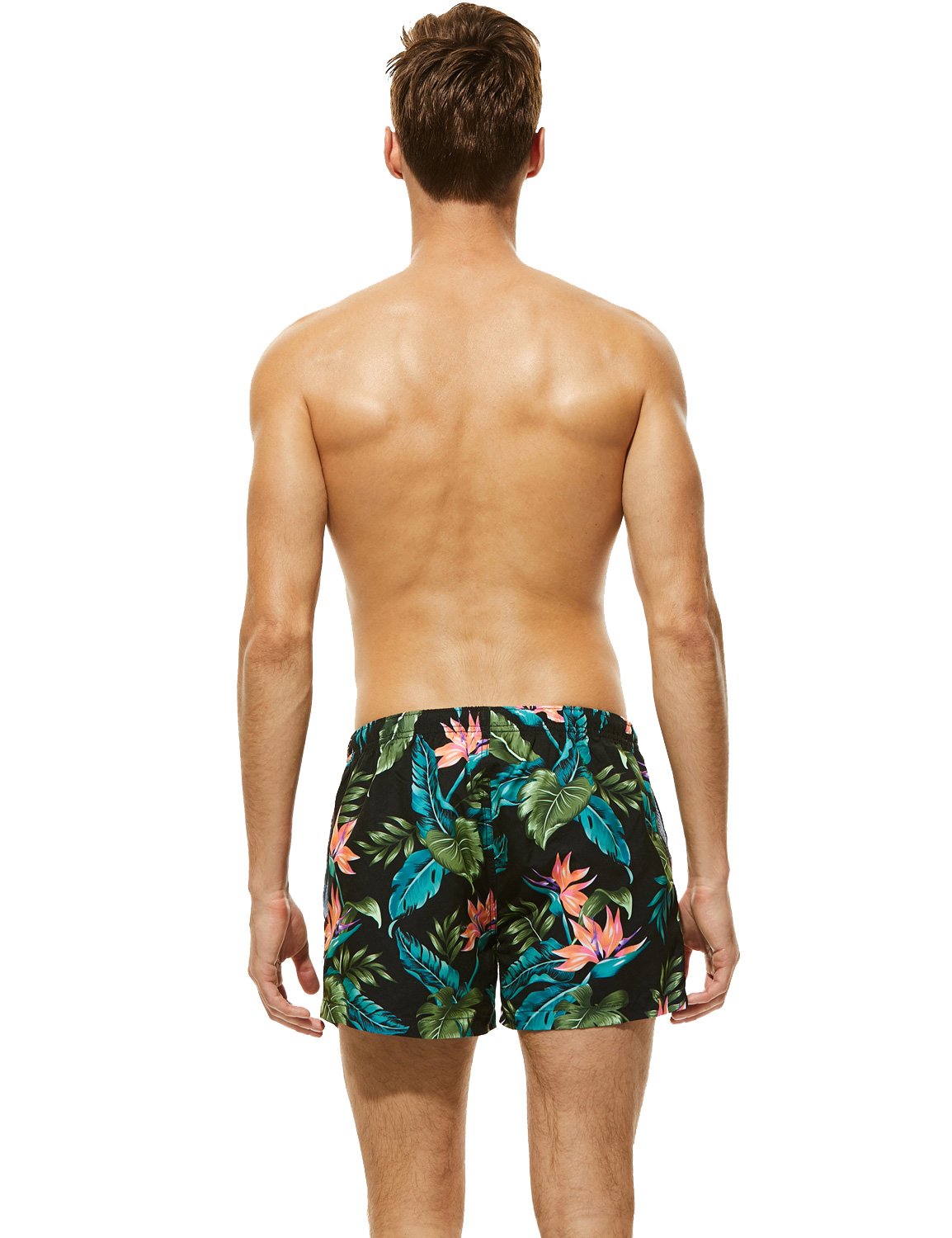 SEOBEAN Men's Quick-Dry Swim Trunks with Pockets - Lightweight Board Shorts for Surfing, Swimming & Beach Activities