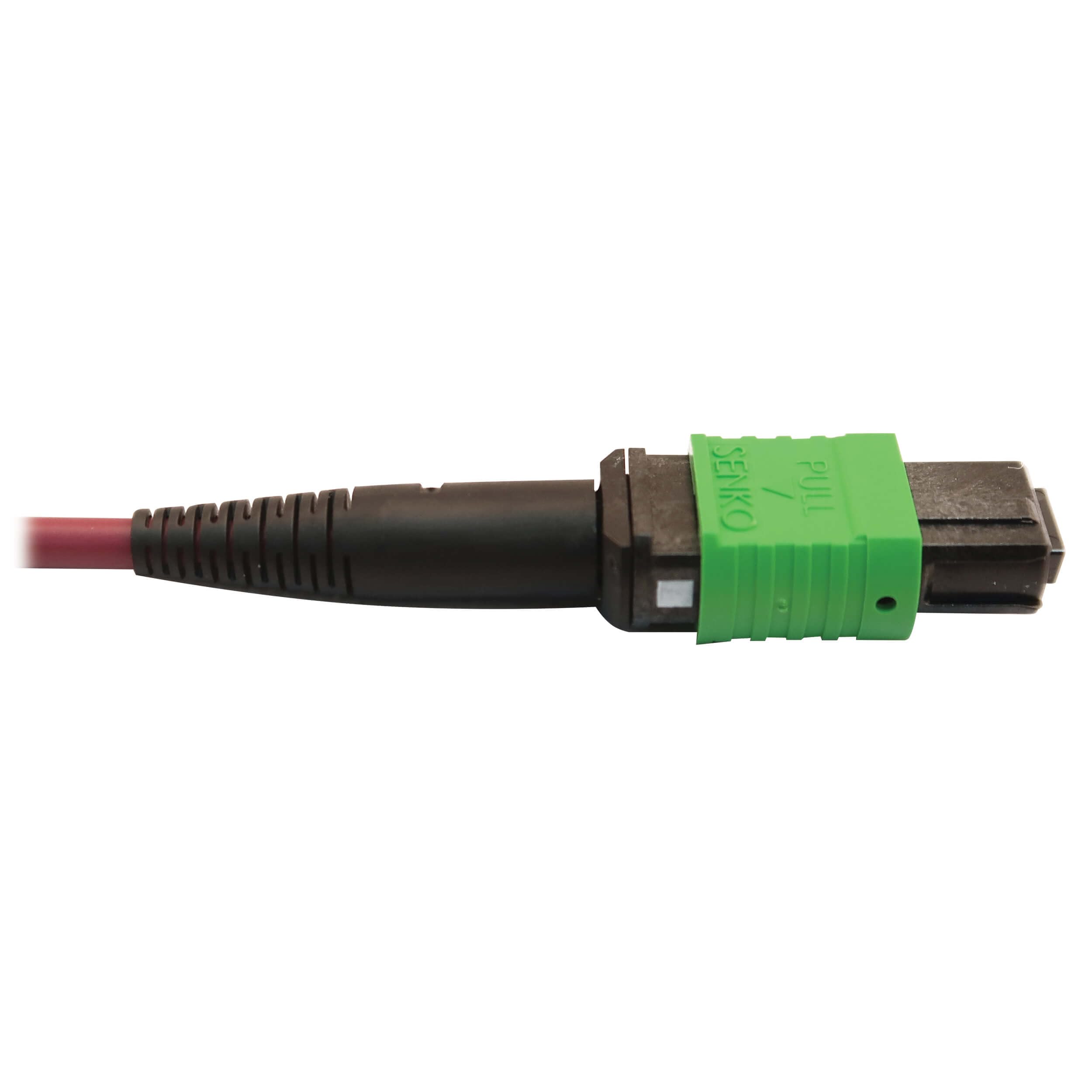Tripp Lite 400GB OM4 Multimode Fiber Optic Ethernet Cable - 50/125 Plenum Rated, 16F MTP/MPO-APC to 2X 12F MTP/MPO-UPC (F/F), 3m Magenta (N846D-03M-16DMG) - Ideal for High-Speed Data Centers & Enterprise Networks