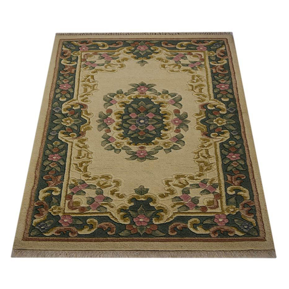 Handmade Sultan Aras Hand-Knotted Wool Rug - Traditional Persian Design for Living Room, Bedroom & Home Decor