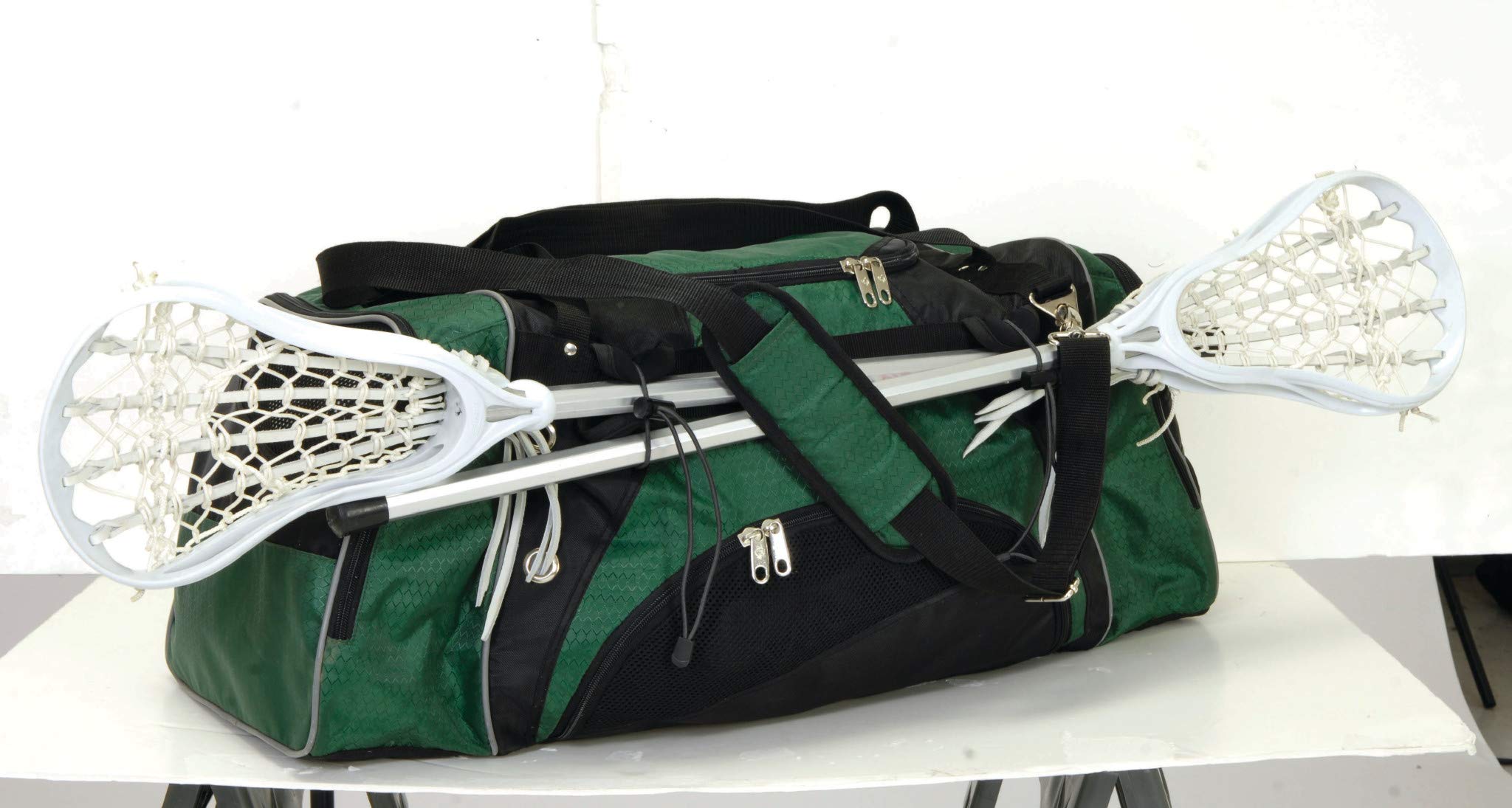 Martin Sports Lacrosse Gear Bag - Dark Green Duffle for Equipment & Accessories | Perfect for Practice, Games & Travel