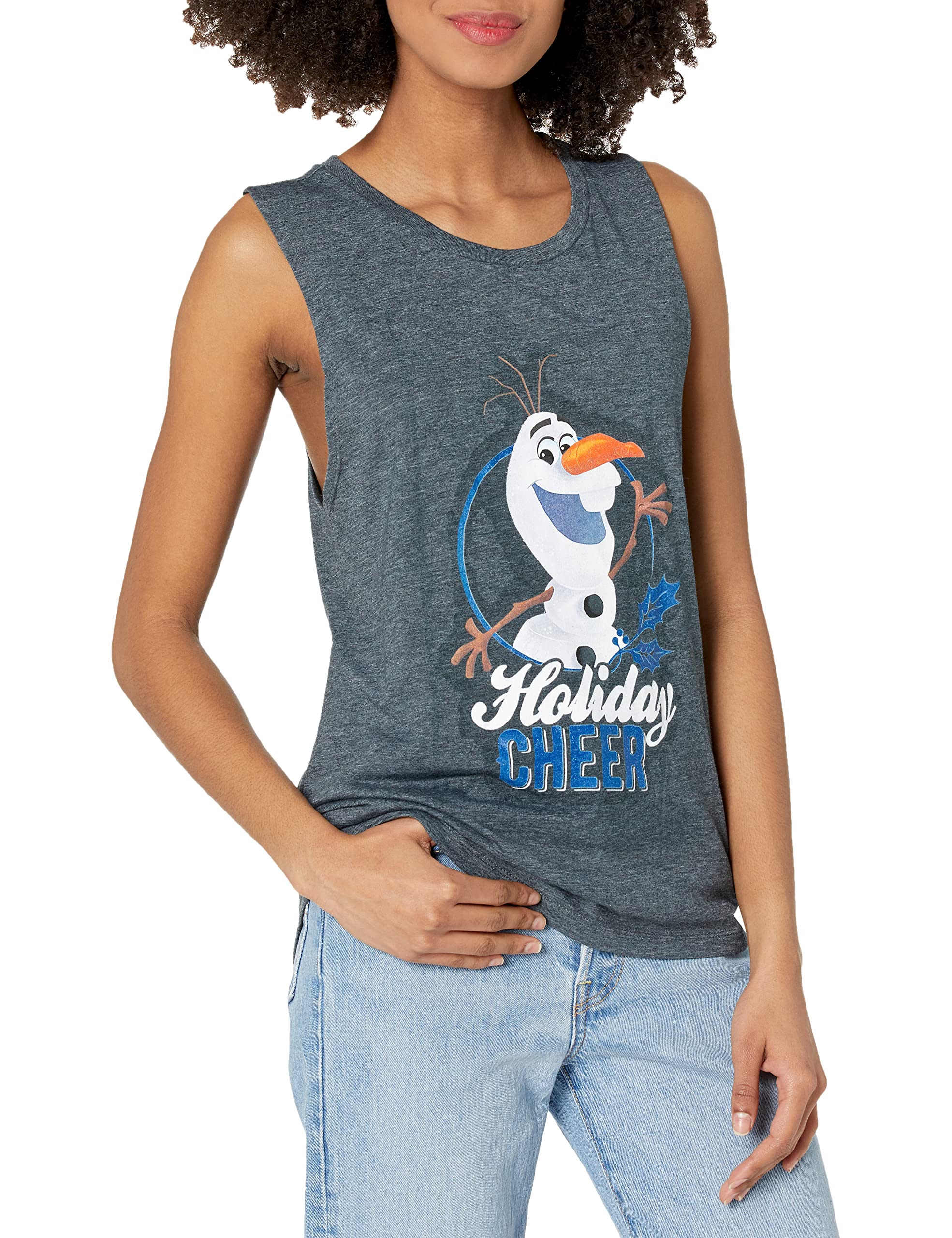 Frozen Holiday Cheer Women's Muscle Tee - Festival & Christmas Outfit